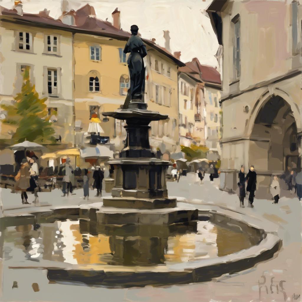 Fontaine St‍ Anne: ⁢Μια⁣ μαγευτική αναπαράσταση στη Fribourg